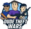 dude theft wars mod apk-Logo