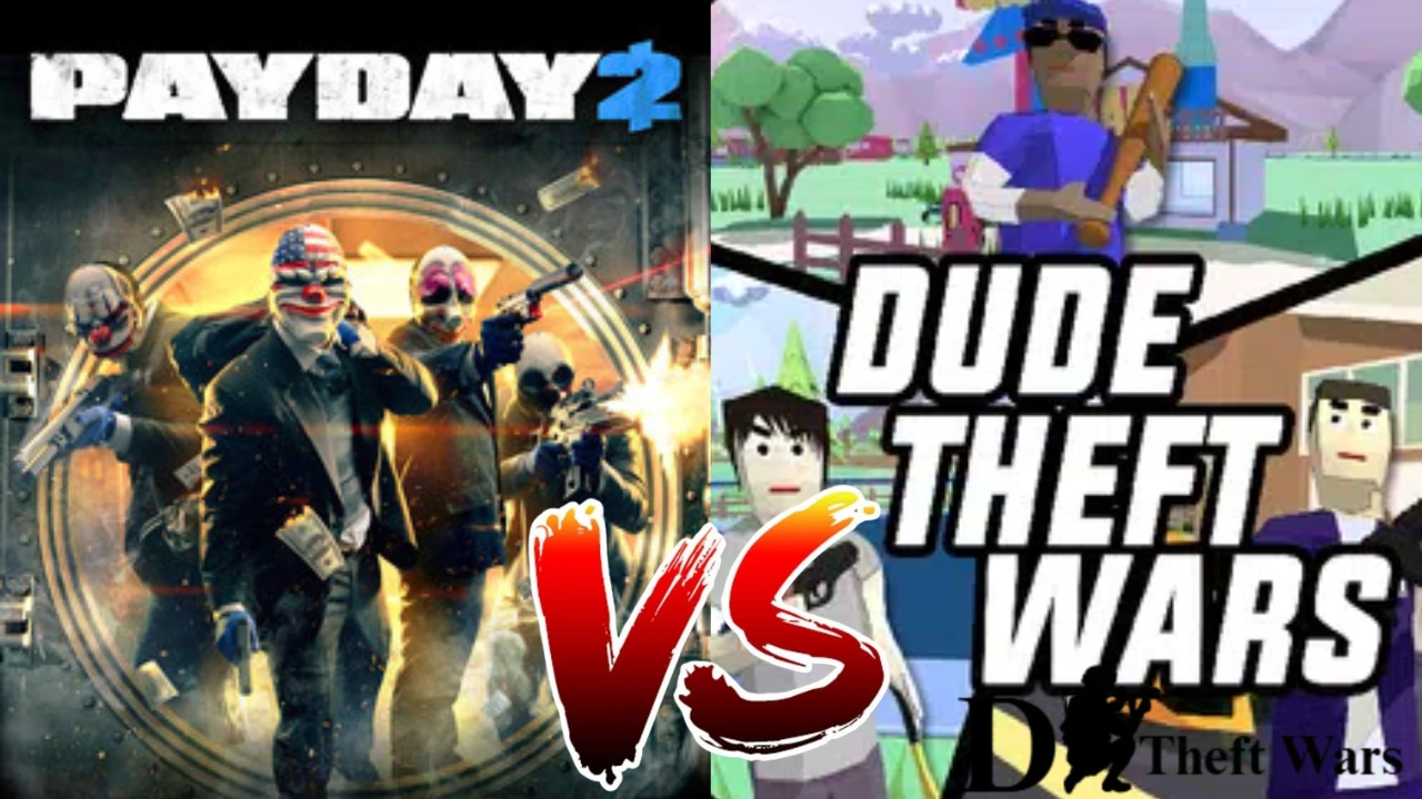 Payday 2 vs Dude Theft Wars Mod Apk