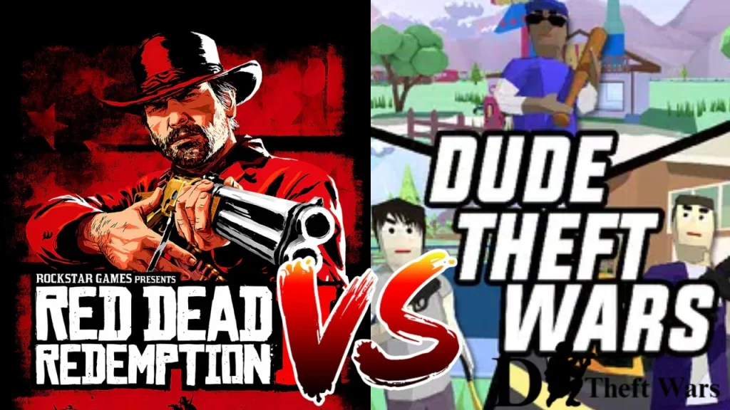 Red Dead Redemption 2 vs Dude Theft Wars Mod Apk