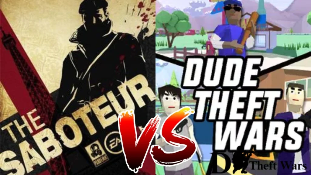 The Saboteur vs Dude Theft Wars Mod Apk
